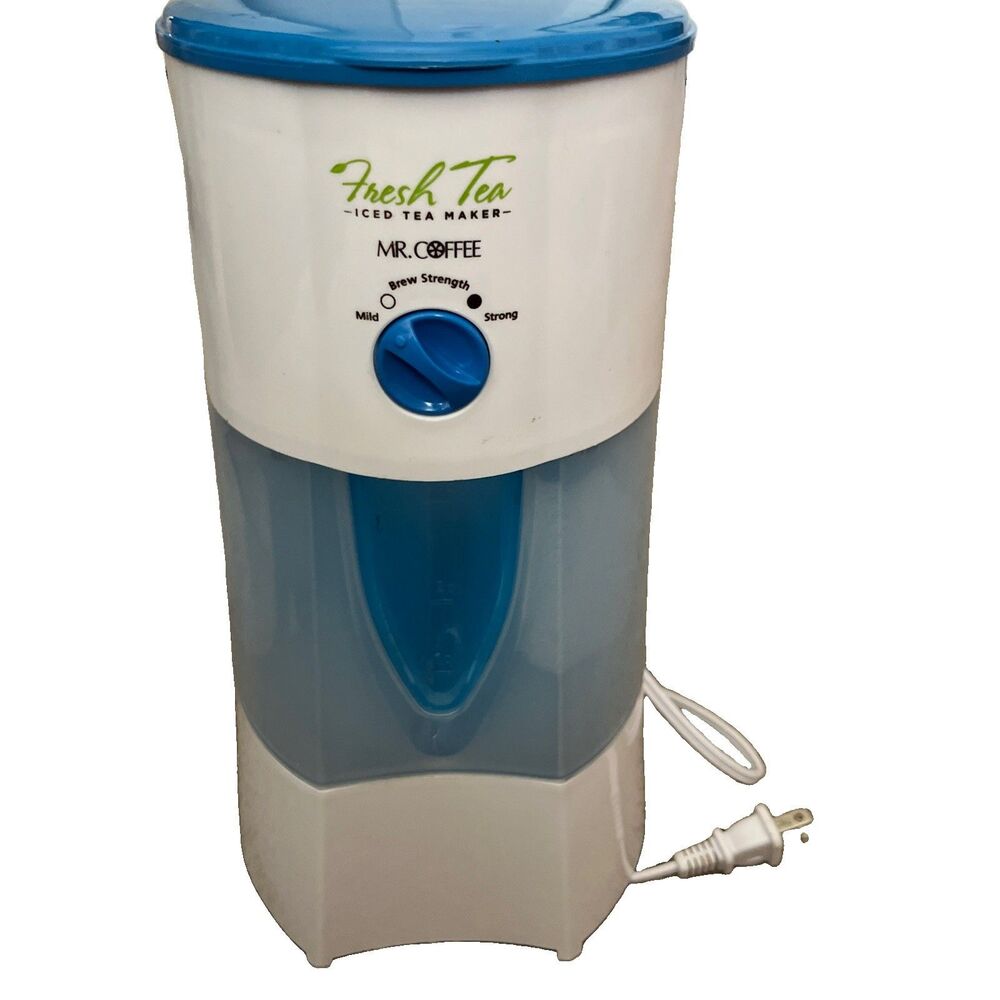 Mr Coffee Iced Tea Maker 3QT Blue And White Model TM70 NO PITCHER